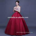 Vin Rouge Ball Gown Sweetheart Beaded Flower Appliqued Quinceanera Robes Robes